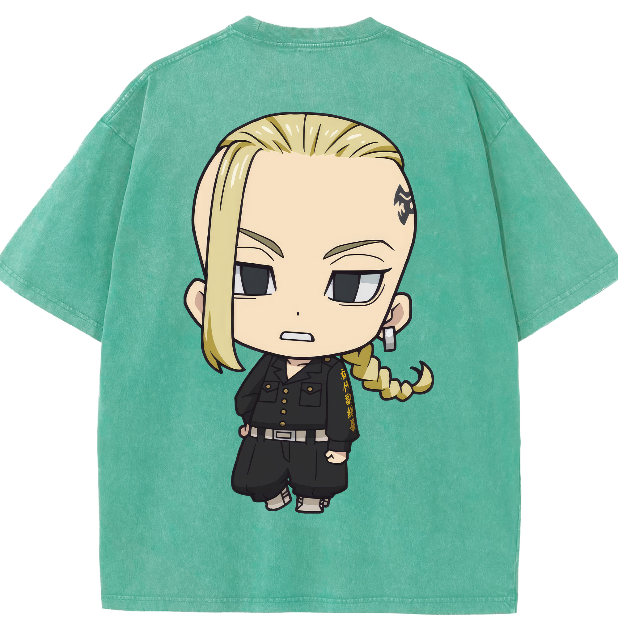 （画像用） 東京リベンジャーズ Tokyo Revengers 綿100% ヴィンテージ風 半袖Tシャツ（背面プリント）
